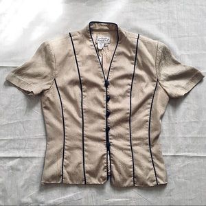 Vintage Adriana Papell s/s silk blouse